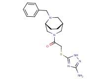 5-({2-[(1R*,5R*)-6-benzyl-3,6-diazabicyclo[3.2.2]non-3-yl]-2-oxoethyl}thio)-1H-1,2,4-triazol-3-amine