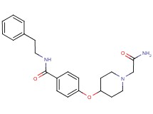 4-{[1-(2-amino-2-oxoethyl)piperidin-4-yl]oxy}-N-(2-phenylethyl)benzamide
