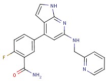 2-fluoro-5-{6-[(pyridin-2-ylmethyl)amino]-1H-pyrrolo[2,3-b]pyridin-4-yl}benzamide