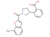 2-{1-[(7-methyl-1-benzofuran-2-yl)carbonyl]-3-pyrrolidinyl}benzoic acid