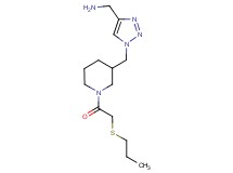 1-[1-({1-[(propylthio)acetyl]piperidin-3-yl}methyl)-1H-1,2,3-triazol-4-yl]methanamine