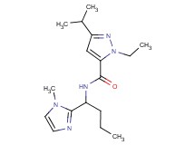 1-ethyl-3-isopropyl-N-[1-(1-methyl-1H-imidazol-2-yl)butyl]-1H-pyrazole-5-carboxamide