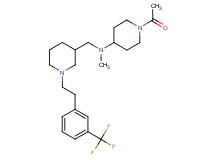 1-acetyl-N-methyl-N-[(1-{2-[3-(trifluoromethyl)phenyl]ethyl}-3-piperidinyl)methyl]-4-piperidinamine