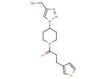 (1-{1-[3-(3-thienyl)propanoyl]-4-piperidinyl}-1H-1,2,3-triazol-4-yl)methanol