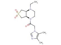 (4aS*,7aR*)-1-[(4,5-dimethyl-1H-imidazol-1-yl)acetyl]-4-ethyloctahydrothieno[3,4-b]pyrazine 6,6-dioxide