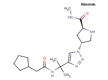 (4R)-4-(4-{1-[(cyclopentylacetyl)amino]-1-methylethyl}-1H-1,2,3-triazol-1-yl)-N-methyl-L-prolinamide hydrochloride