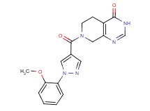 7-{[1-(2-methoxyphenyl)-1H-pyrazol-4-yl]carbonyl}-5,6,7,8-tetrahydropyrido[3,4-d]pyrimidin-4(3H)-one