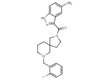 7-(2-fluorobenzyl)-2-[(5-methyl-1H-indazol-3-yl)carbonyl]-2,7-diazaspiro[4.5]decane