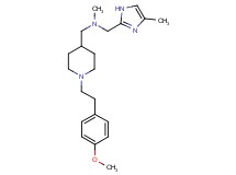 ({1-[2-(4-methoxyphenyl)ethyl]-4-piperidinyl}methyl)methyl[(4-methyl-1H-imidazol-2-yl)methyl]amine