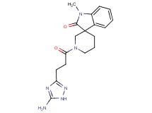 1'-[3-(5-amino-1H-1,2,4-triazol-3-yl)propanoyl]-1-methylspiro[indole-3,3'-piperidin]-2(1H)-one