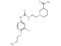 1-[2-({[(3-chloro-4-propoxyphenyl)amino]carbonyl}amino)ethyl]piperidine-3-carboxamide