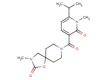 8-[(6-isopropyl-1-methyl-2-oxo-1,2-dihydropyridin-3-yl)carbonyl]-3-methyl-1-oxa-3,8-diazaspiro[4.5]decan-2-one