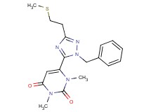 6-{1-benzyl-3-[2-(methylthio)ethyl]-1H-1,2,4-triazol-5-yl}-1,3-dimethylpyrimidine-2,4(1H,3H)-dione