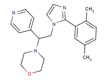 4-{2-[2-(2,5-dimethylphenyl)-1H-imidazol-1-yl]-1-pyridin-4-ylethyl}morpholine