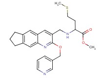 methyl N-{[2-(3-pyridinylmethoxy)-7,8-dihydro-6H-cyclopenta[g]quinolin-3-yl]methyl}methioninate
