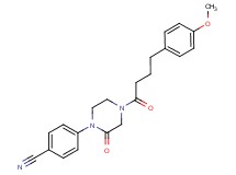 4-{4-[4-(4-methoxyphenyl)butanoyl]-2-oxo-1-piperazinyl}benzonitrile