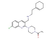 N-{[2-(4-acetyl-1-piperazinyl)-7-chloro-3-quinolinyl]methyl}-2-(1-cyclohexen-1-yl)ethanamine