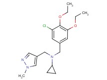 (3-chloro-4,5-diethoxybenzyl)cyclopropyl[(1-methyl-1H-pyrazol-4-yl)methyl]amine