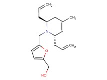 (5-{[(2S*,6S*)-2,6-diallyl-4-methyl-3,6-dihydropyridin-1(2H)-yl]methyl}-2-furyl)methanol