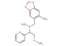 (2-methoxy-1-pyridin-2-ylethyl)methyl[(6-methyl-1,3-benzodioxol-5-yl)methyl]amine