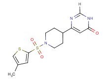6-{1-[(4-methyl-2-thienyl)sulfonyl]piperidin-4-yl}pyrimidin-4(3H)-one