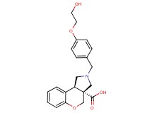 (3aR*,9bR*)-2-[4-(2-hydroxyethoxy)benzyl]-1,2,3,9b-tetrahydrochromeno[3,4-c]pyrrole-3a(4H)-carboxylic acid