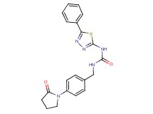 N-[4-(2-oxopyrrolidin-1-yl)benzyl]-N'-(5-phenyl-1,3,4-thiadiazol-2-yl)urea