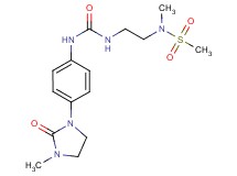 N-methyl-N-{2-[({[4-(3-methyl-2-oxoimidazolidin-1-yl)phenyl]amino}carbonyl)amino]ethyl}methanesulfonamide
