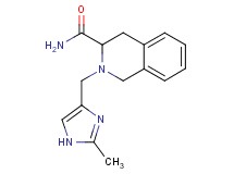 2-[(2-methyl-1H-imidazol-4-yl)methyl]-1,2,3,4-tetrahydroisoquinoline-3-carboxamide