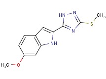 6-methoxy-2-[3-(methylthio)-1H-1,2,4-triazol-5-yl]-1H-indole
