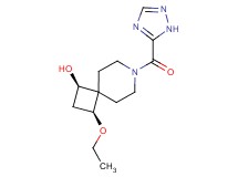 (1R*,3S*)-3-ethoxy-7-(1H-1,2,4-triazol-5-ylcarbonyl)-7-azaspiro[3.5]nonan-1-ol