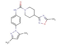 N-[4-(3,5-dimethyl-1H-pyrazol-1-yl)phenyl]-4-(5-methyl-1,2,4-oxadiazol-3-yl)piperidine-1-carboxamide