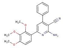 2-amino-4-phenyl-6-(2,3,4-trimethoxyphenyl)nicotinonitrile