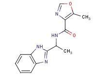 N-[1-(1H-benzimidazol-2-yl)ethyl]-5-methyl-1,3-oxazole-4-carboxamide