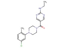 5-{[4-(5-chloro-2-methylphenyl)-1-piperazinyl]carbonyl}-N-ethyl-2-pyrimidinamine