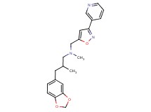 3-(1,3-benzodioxol-5-yl)-N,2-dimethyl-N-[(3-pyridin-3-ylisoxazol-5-yl)methyl]propan-1-amine