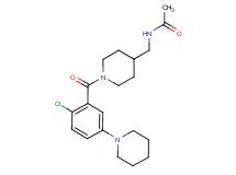 N-({1-[2-chloro-5-(1-piperidinyl)benzoyl]-4-piperidinyl}methyl)acetamide