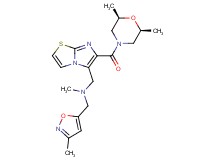 1-(6-{[(2R*,6S*)-2,6-dimethyl-4-morpholinyl]carbonyl}imidazo[2,1-b][1,3]thiazol-5-yl)-N-methyl-N-[(3-methyl-5-isoxazolyl)methyl]methanamine