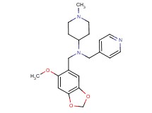 N-[(6-methoxy-1,3-benzodioxol-5-yl)methyl]-1-methyl-N-(4-pyridinylmethyl)-4-piperidinamine