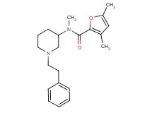 N,3,5-trimethyl-N-[1-(2-phenylethyl)-3-piperidinyl]-2-furamide