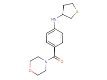 N-[4-(4-morpholinylcarbonyl)phenyl]tetrahydro-3-thiophenamine