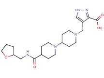 4-[(4-{[(tetrahydrofuran-2-ylmethyl)amino]carbonyl}-1,4'-bipiperidin-1'-yl)methyl]-1H-pyrazole-3-carboxylic acid