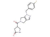 4-{[1-(4-fluorobenzyl)-4,6-dihydropyrrolo[3,4-c]pyrazol-5(1H)-yl]carbonyl}pyrrolidin-2-one