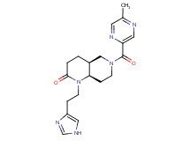 (4aS*,8aR*)-1-[2-(1H-imidazol-4-yl)ethyl]-6-[(5-methylpyrazin-2-yl)carbonyl]octahydro-1,6-naphthyridin-2(1H)-one