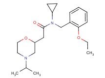 N-cyclopropyl-N-(2-ethoxybenzyl)-2-(4-isopropylmorpholin-2-yl)acetamide