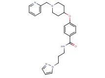 N-[3-(1H-pyrazol-1-yl)propyl]-4-{[1-(2-pyridinylmethyl)-4-piperidinyl]oxy}benzamide
