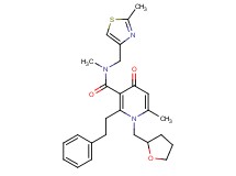 N,6-dimethyl-N-[(2-methyl-1,3-thiazol-4-yl)methyl]-4-oxo-2-(2-phenylethyl)-1-(tetrahydro-2-furanylmethyl)-1,4-dihydro-3-pyridinecarboxamide
