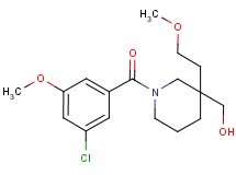 [1-(3-chloro-5-methoxybenzoyl)-3-(2-methoxyethyl)-3-piperidinyl]methanol