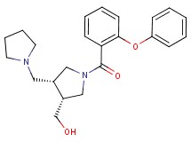 [(3R*,4R*)-1-(2-phenoxybenzoyl)-4-(pyrrolidin-1-ylmethyl)pyrrolidin-3-yl]methanol