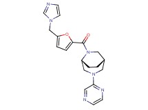 (1S*,5R*)-6-[5-(1H-imidazol-1-ylmethyl)-2-furoyl]-3-pyrazin-2-yl-3,6-diazabicyclo[3.2.2]nonane